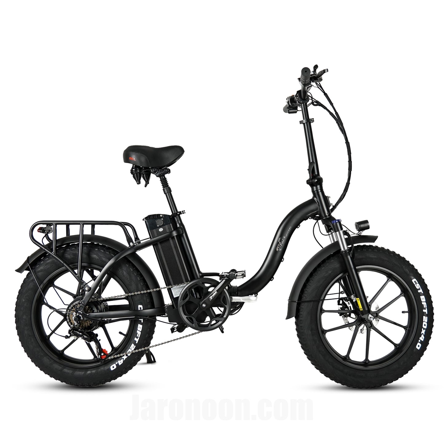 Y20 IW One-Piece Rims 750W 20X4.0 Inch Folding Fat Tire Bike, Front & Rear Disc Brakes, Large Capacity Battery