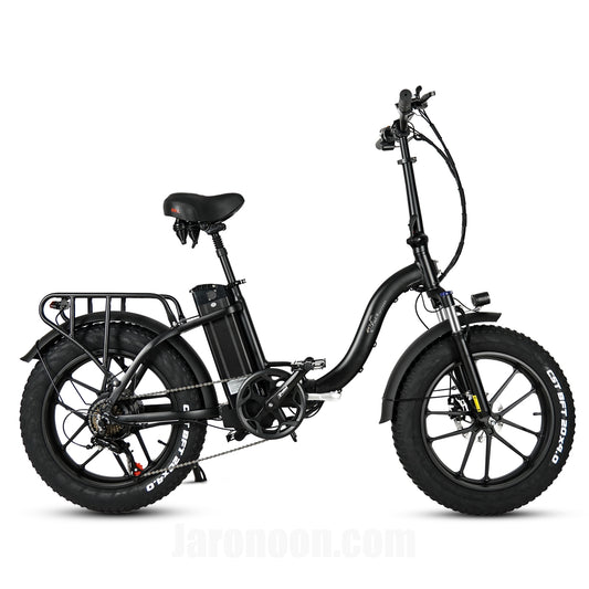 Y20 IW One-Piece Rims 750W 20X4.0 Inch Folding Fat Tire Bike, Front & Rear Disc Brakes, Large Capacity Battery