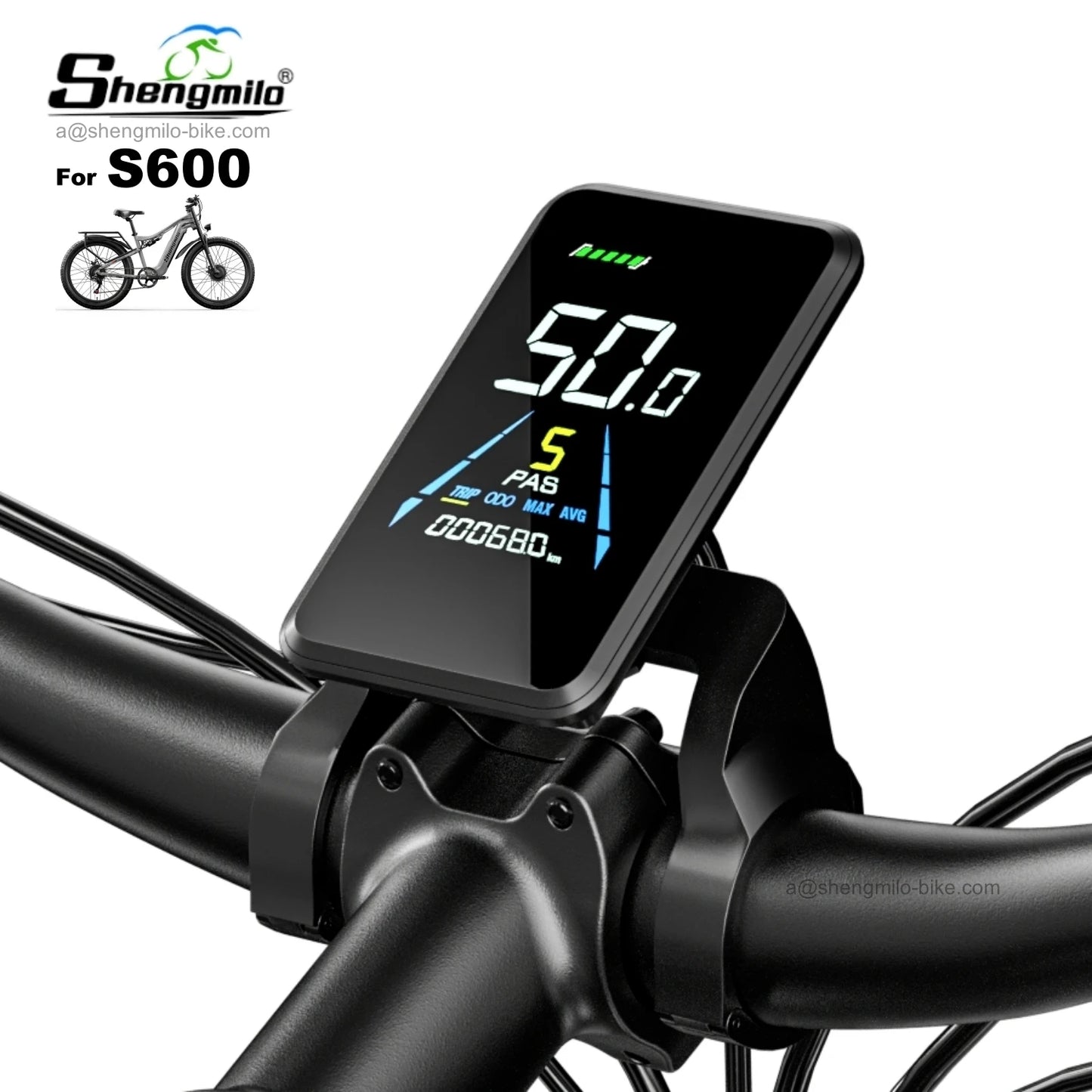 Yolin YL81F Intelligent LCD Display Odometer for Electric Bicycle Shengmilo S600