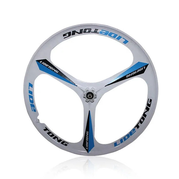 J3SWA 24/26'' Front and Rear Rim for MTB Mountain Bike, 3-Spoke Magnesium Alloy Wheel, Bearing Type, Front Rim Support Quick Release