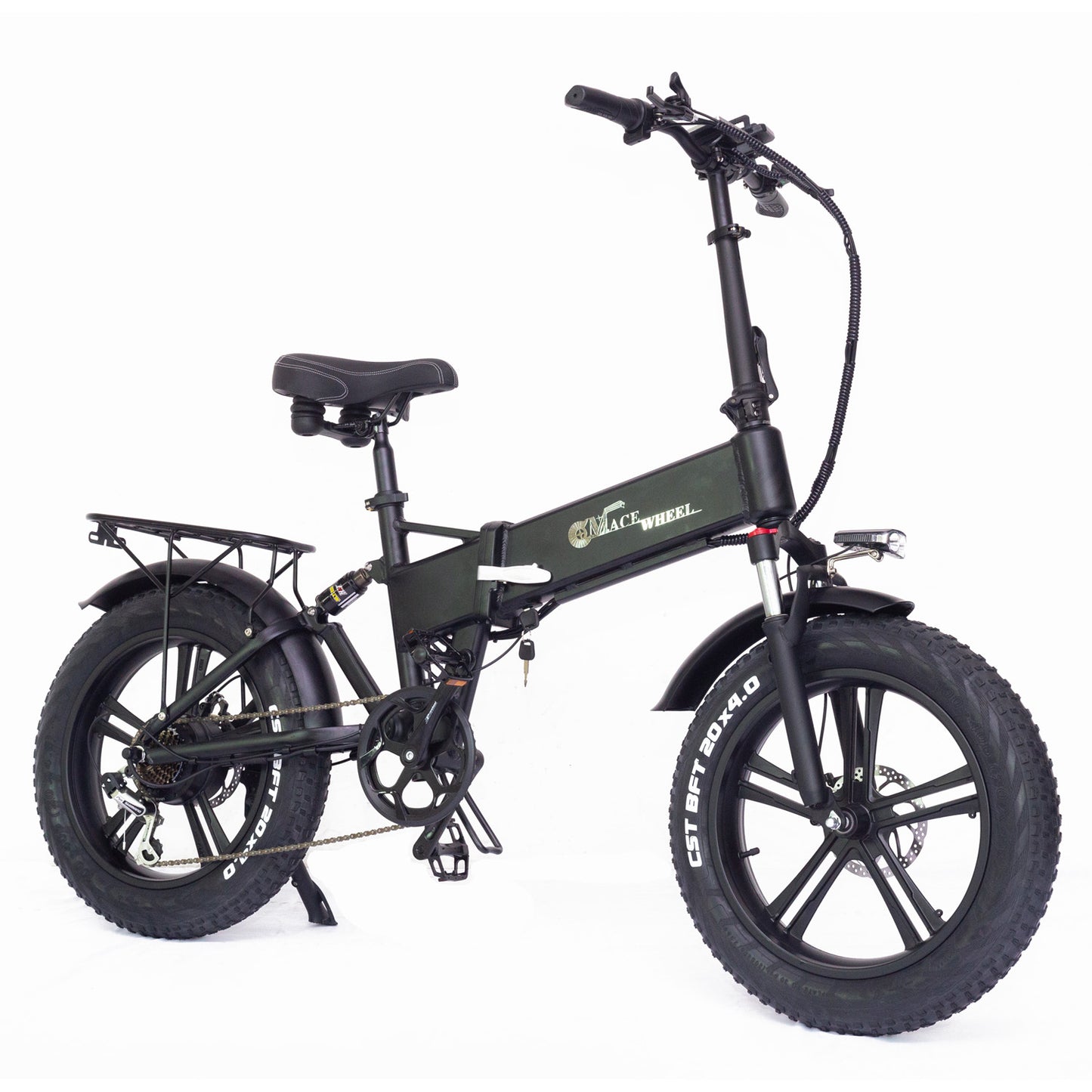 Bicicletă electrică pliabilă RX20 750W 20*4.0 Anvelopă grăsime Mountain Bike 48V E-bike cu suspensie completă