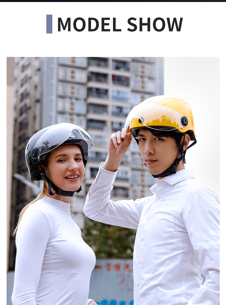 Casco inteligente AI con cámara integrada frontal y trasera HD, llamadas Bluetooth y WIFI, compatible con la aplicación de teléfono Live Check, Save and Share