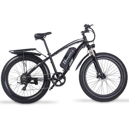 Shengmilo MX02S 26 Inch Electric Bike 1000W Mens Mountain Bike Snow Bike 48V17Ah Lithium Battery 4.0 Fat Tire E-cykel Hydraulisk Disc Brake