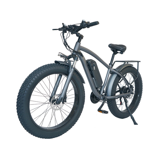 M26 750W Bicicletă electrică puternică 26 inch Fat Tire Mountain Bike Bicicleta de zăpadă 48V 15Ah Baterie cu litiu Viteză rapidă