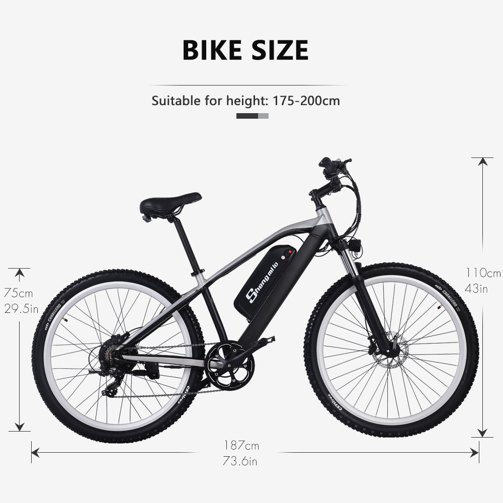 Bicicleta eléctrica para adultos M90 Bicicleta de montaña de 29 pulgadas 48V 17Ah Batería de litio extraíble Freno hidráulico delantero y trasero