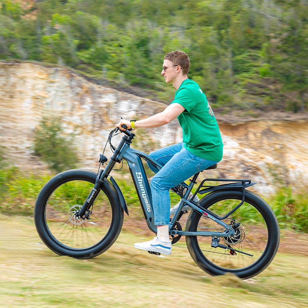 Shengmilo MX05 Full Suspension 1000W Electric Mountain Bike view 5